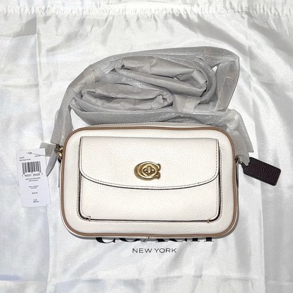 Coach Handbags - Coach Willow Camera Bag in Colorblock Brass/Chalk Multi Pebble Leather NWT C0695